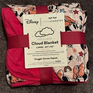 Large Little Sleepies Minnie Mouse Blanket New With Tags